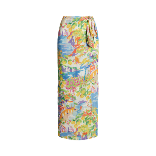 Maxi jupe Danyelle à motif voile de lin - Collection - Modalova