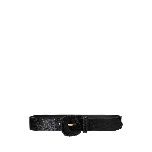 Large ceinture en cuir repoussé - Lauren Ralph Lauren - Modalova