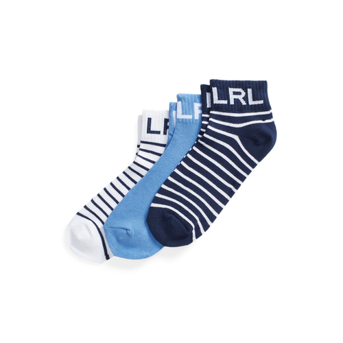 Lot de 3 paires de chaussettes rayées - Lauren Ralph Lauren - Modalova