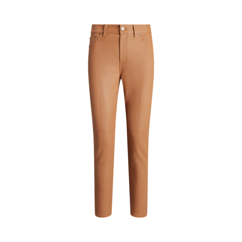 Pantalon 7/8 skinny en cuir stretch - Lauren Ralph Lauren - Modalova