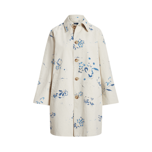 Manteau à motif fleuri en toile - Polo Ralph Lauren - Modalova