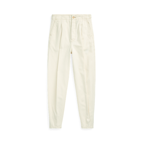 Pantalon plissé coton à chevrons - Polo Ralph Lauren - Modalova
