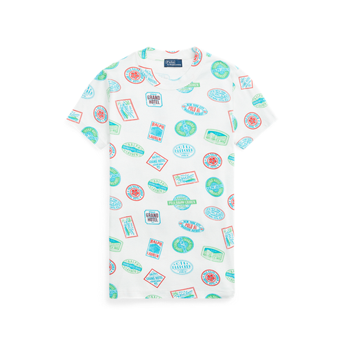 T-shirt à motif voyage en coton côtelé - Polo Ralph Lauren - Modalova