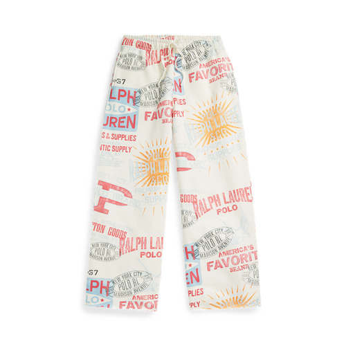 Pantalon 7/8 sportif à logo en molleton - Polo Ralph Lauren - Modalova
