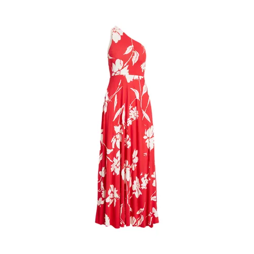 Robe de cocktail asymétrique fleurie - Polo Ralph Lauren - Modalova