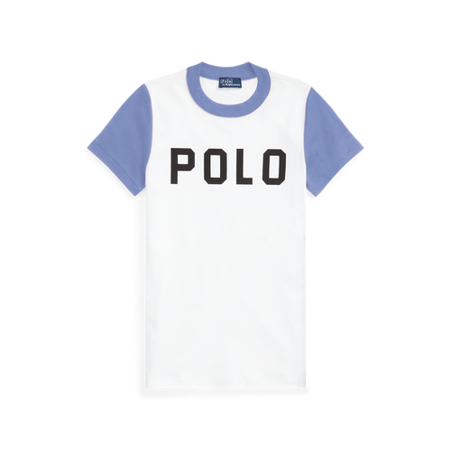 T-shirt logo color-block en coton côtelé - Polo Ralph Lauren - Modalova
