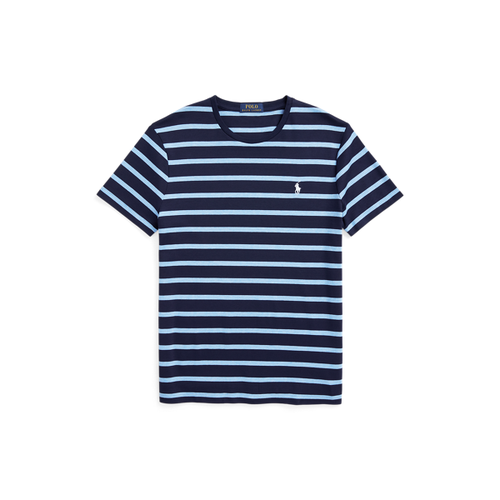 T-shirt rayé ajusté en coton doux - Polo Ralph Lauren - Modalova