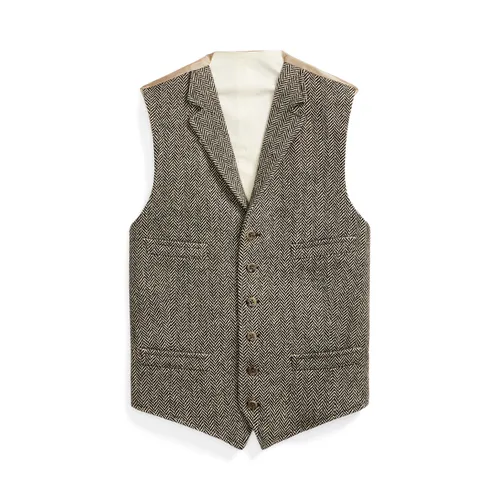 Gilet en tweed de laine à chevrons - Polo Ralph Lauren - Modalova