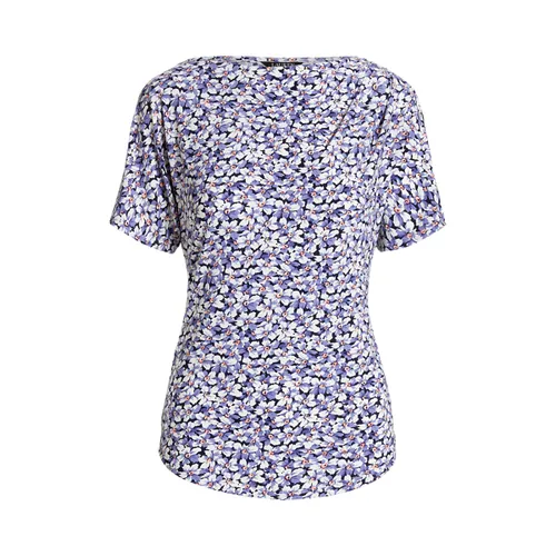 T-shirt fleuri plissé en jersey stretch - Lauren Ralph Lauren - Modalova