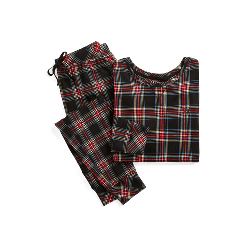 Pyjama de jogging écossais en jersey - Lauren Ralph Lauren - Modalova