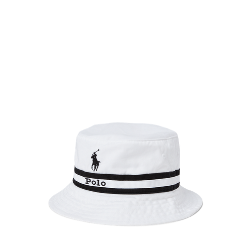 Bob à bande rayée en sergé - Polo Ralph Lauren - Modalova