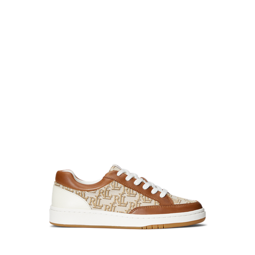 Baskets Hailey monogramme jacquard - Lauren Ralph Lauren - Modalova