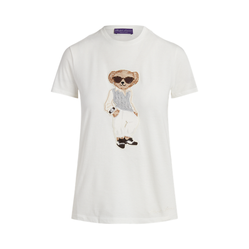 T-shirt Cable Polo Bear en coton - Collection - Modalova