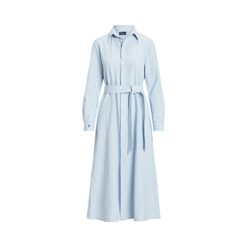 Robe-chemise ceinturée en lin et coton - Polo Ralph Lauren - Modalova