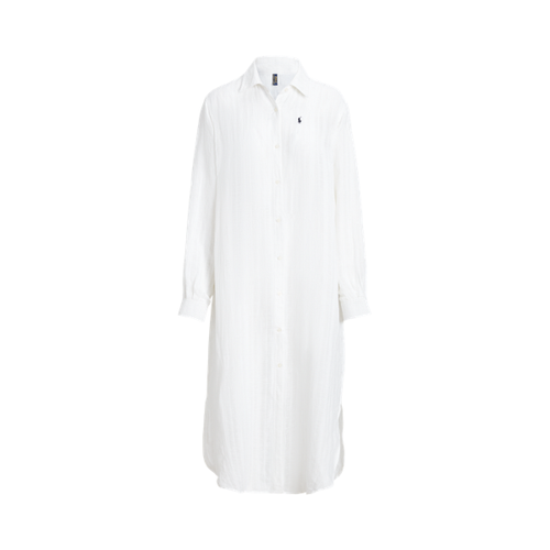 Robe-chemise en coton et lin - Polo Ralph Lauren - Modalova