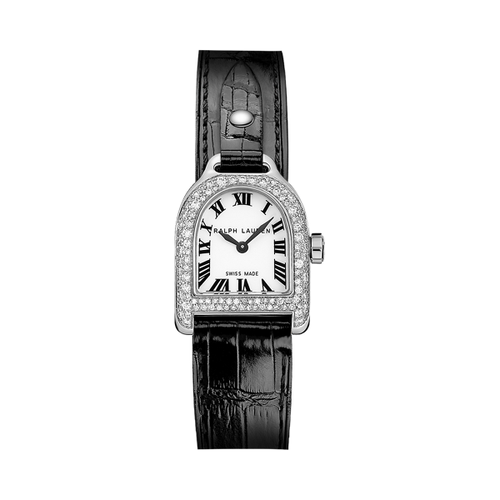 Mini montre en acier et diamants - Ralph Lauren - Modalova