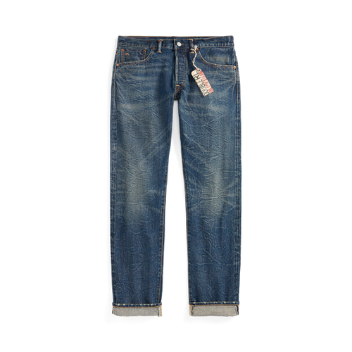 Jean droit taille basse denim selvedge - RRL - Modalova