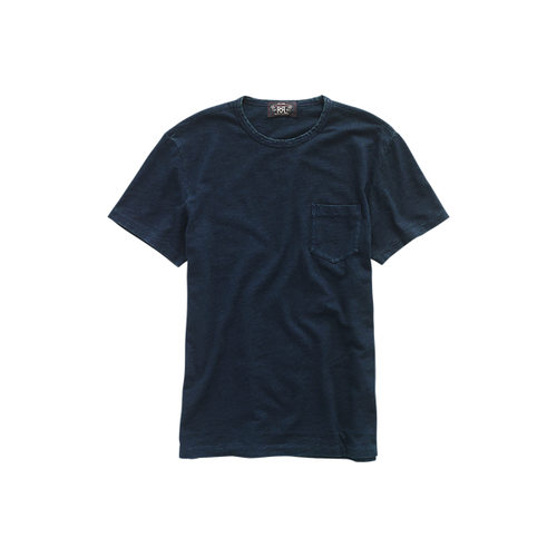 T-shirt en jersey indigo à poche - RRL - Modalova