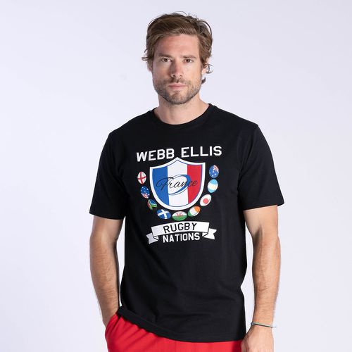 T-Shirt manches courtes noir Rugby Nations - WEB - Modalova
