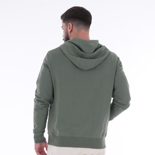 Sweat à capuche zippé Essentiel kaki - Ruckfield - Modalova