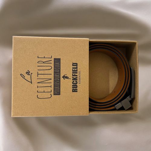 Ceinture en cuir réversible /marron - Ruckfield - Modalova