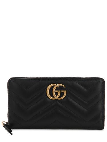 Portefeuille En Cuir Matelassé Gg Marmont - GUCCI - Modalova