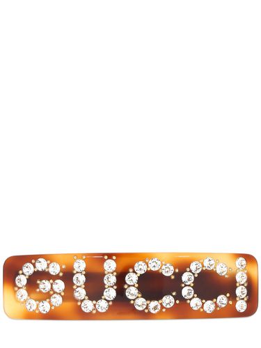 Barrette À Cheveux En Cristaux À Logo - GUCCI - Modalova