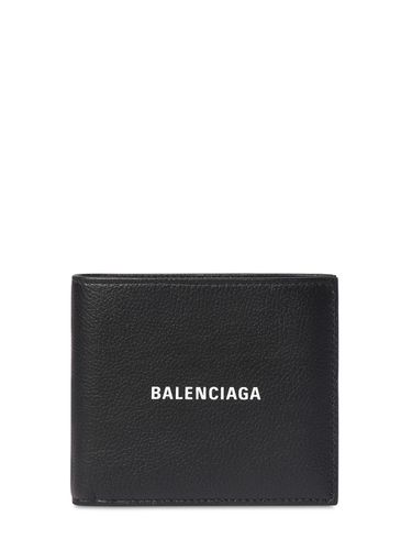 Portefeuille En Cuir Imprimé Logo - BALENCIAGA - Modalova