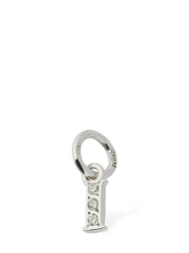 Pendentif I En Or Blanc 18 K Et Diamants - DODO - Modalova