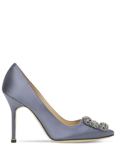 Escarpins En Satin Hangisi 105 Mm - MANOLO BLAHNIK - Modalova