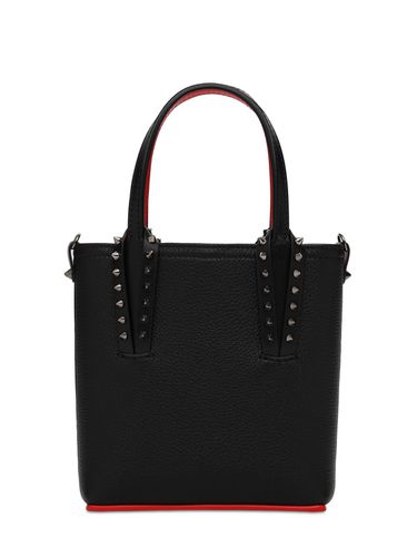 Mini Tote Bag En Cuir "cabata N/s" - CHRISTIAN LOUBOUTIN - Modalova