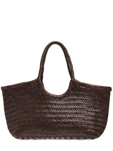 Grand Panier En Cuir Tressé Nantucket - DRAGON DIFFUSION - Modalova