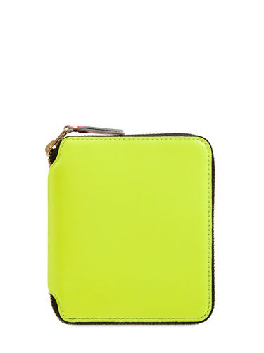 Portefeuille En Cuir Super Fluo - COMME DES GARÇONS WALLET - Modalova