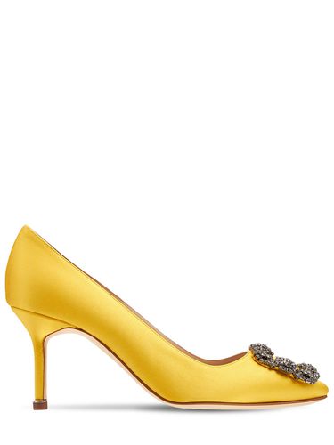 Escarpins En Satin Hangisi 70 Mm - MANOLO BLAHNIK - Modalova