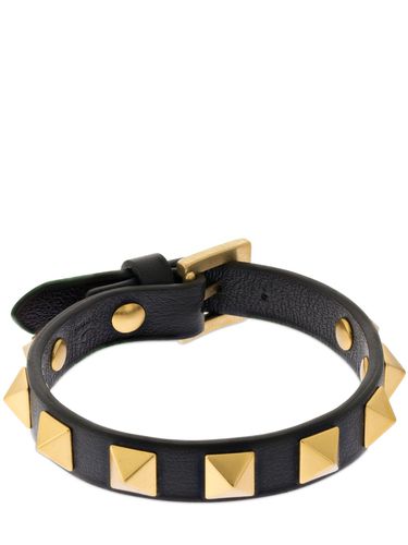 Bracelet En Cuir Rockstud - VALENTINO GARAVANI - Modalova