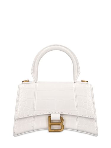 Sac En Cuir Embossé Crocodile Xs Hourglass - BALENCIAGA - Modalova