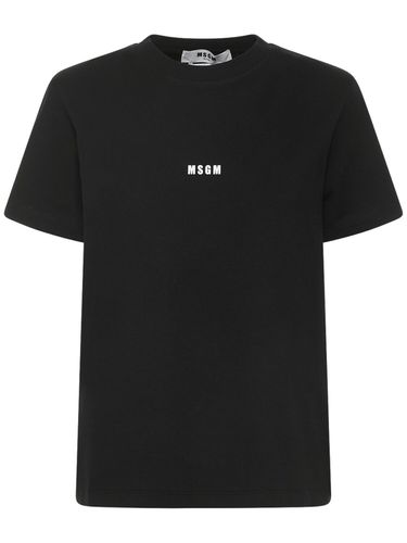 T-shirt À Imprimé Logo - MSGM - Modalova