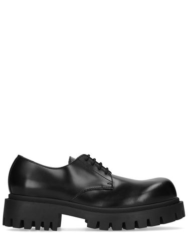 Chaussures Derby À Lacets En Cuir Sergent - BALENCIAGA - Modalova