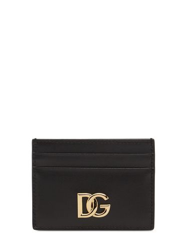 Porte-cartes En Cuir Lisse Dg - DOLCE & GABBANA - Modalova