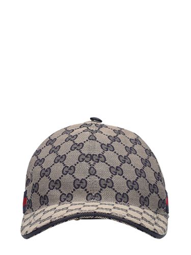 Casquette En Toile Détail Web Original Gg - GUCCI - Modalova