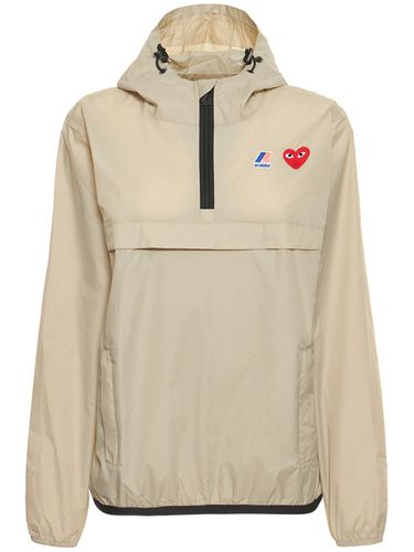 Veste Zippée En Nylon À Capuche - COMME DES GARÇONS PLAY - Modalova