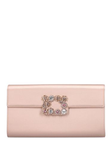 Pochette En Satin Avec Boucle En Cristaux - ROGER VIVIER - Modalova