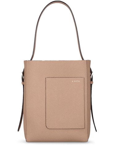 Petit Sac Cabas En Cuir Grainé Souple Bucket - VALEXTRA - Modalova