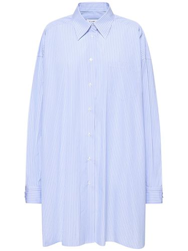 Chemise Longue En Popeline De Coton À Rayures - MAISON MARGIELA - Modalova