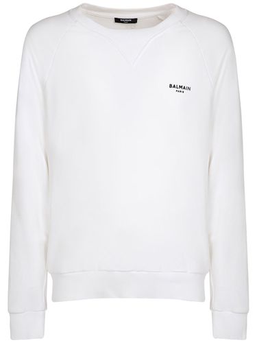 Sweat-shirt Floqué À Logo - BALMAIN - Modalova