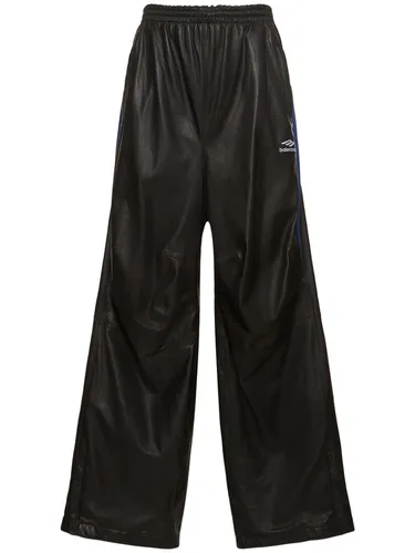 Pantalon De Survêtement En Cuir - BALENCIAGA - Modalova