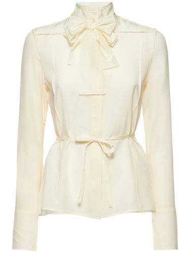 Blouse En Satin De Soie Avec Noeud - VICTORIA BECKHAM - Modalova