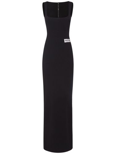 Robe Longue En Jersey Punto Milano - DOLCE & GABBANA - Modalova