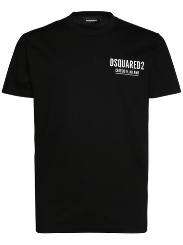 T-shirt En Jersey De Coton Ceresio 9 - DSQUARED2 - Modalova