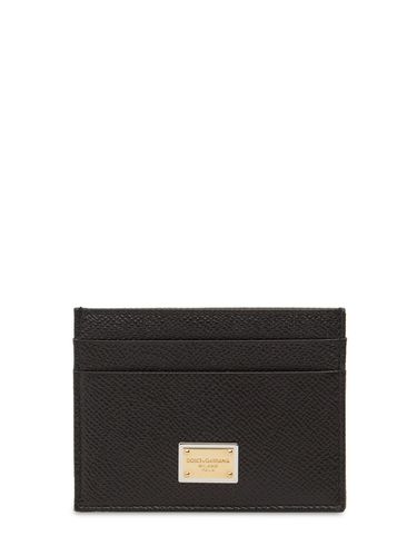 Porte-cartes En Cuir - DOLCE & GABBANA - Modalova